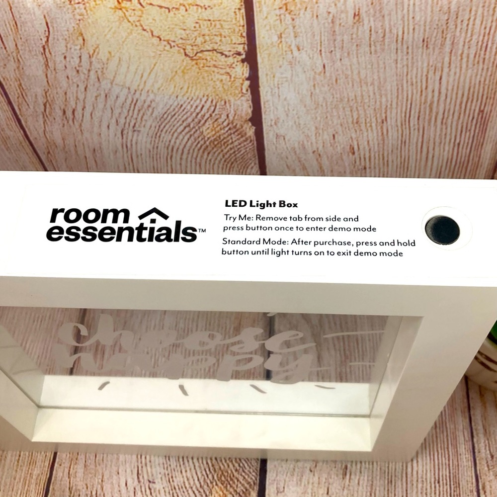 Room Essentials CHOOSE HAPPY LED Light Box - Picture 2 of 11